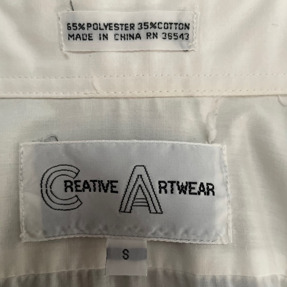 White button down Emilio Pucci Painted Print S-M - Picture 16 of 16